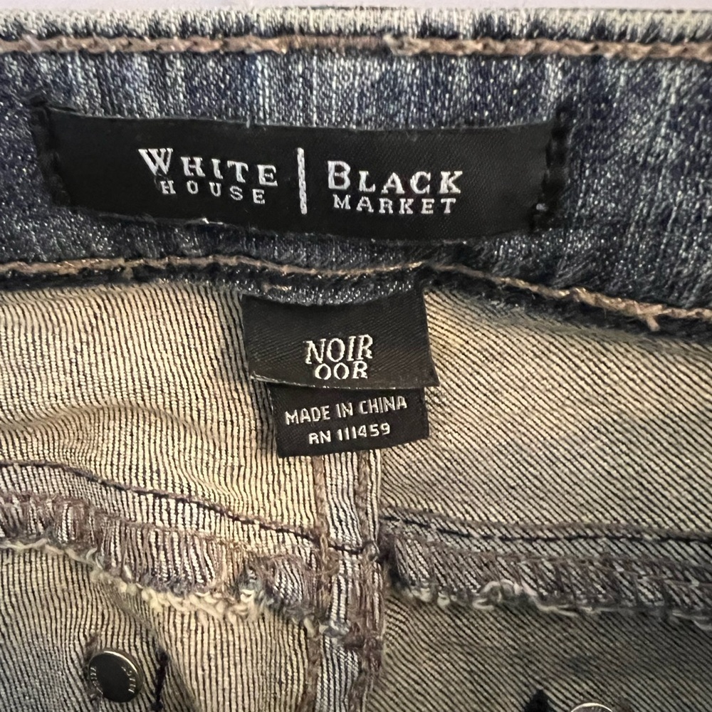 White House Black Market Blue Boot Cut Jeans - Picture 2 of 3